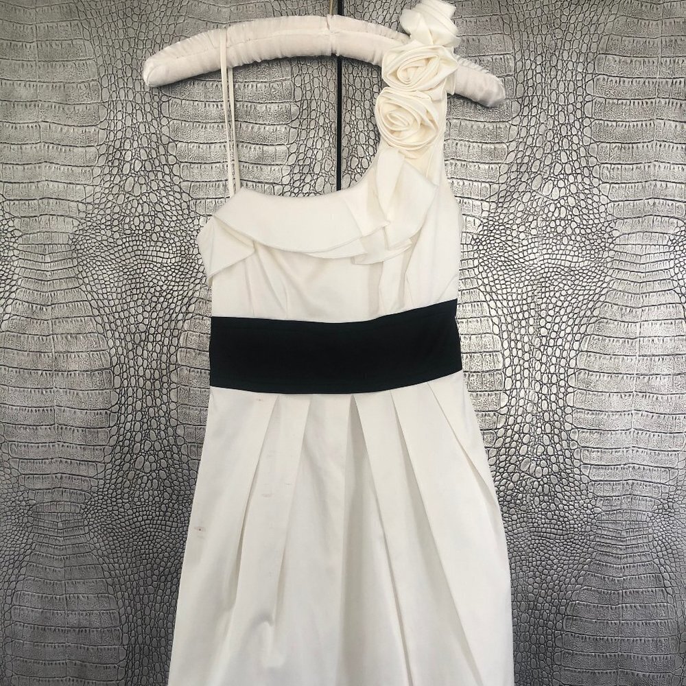Tweeze Me Juniors Ivory Ruffle Dress Size 3